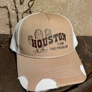 Houston I am the problem vintage style hat